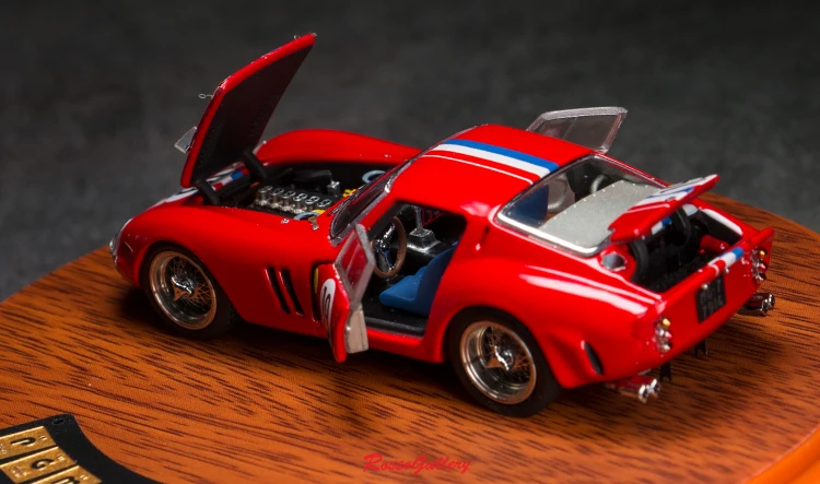 Фото PGM 1:64 для Ferrari 250 GTO 1962 24h Lemans 2-й сплав полностью открытый ограниченный выпуск резиновая металлическая статическая модель автомобиля игрушка ... №2