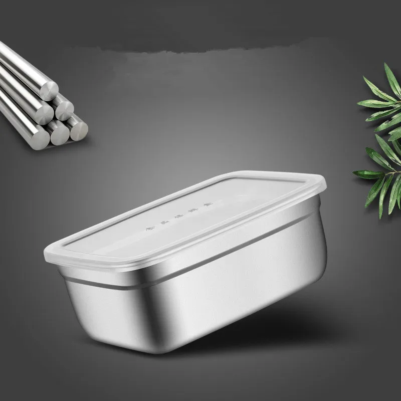 4 шт./компл. 201/304 из нержавеющей стали прямоугольная коробка для хранения