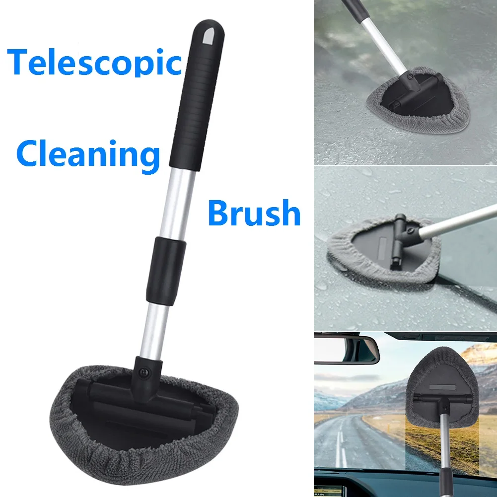 

Телескопическая ручка, Электронная щетка для защиты от запотевания, автомобильная щетка, пыльник, противотуманный автомобильный скребок д...