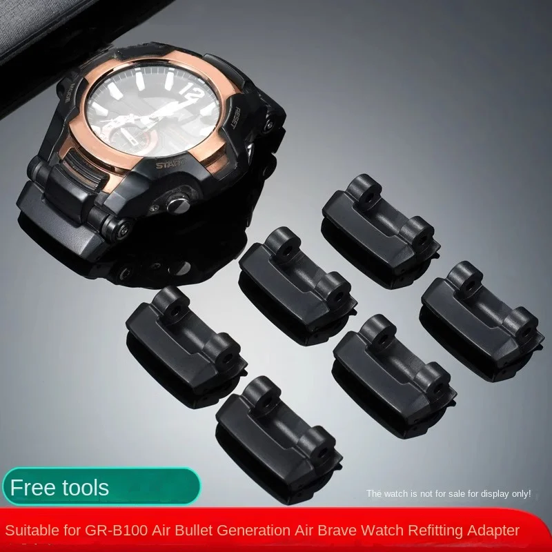 Фото GR-B100-1A модифицированный ремешок-адаптер для Casio g-shock 5536 Black Knight gr-b100 Разъем grb100 Резиновый ремешок-конвертер Ремешок 24 мм №4