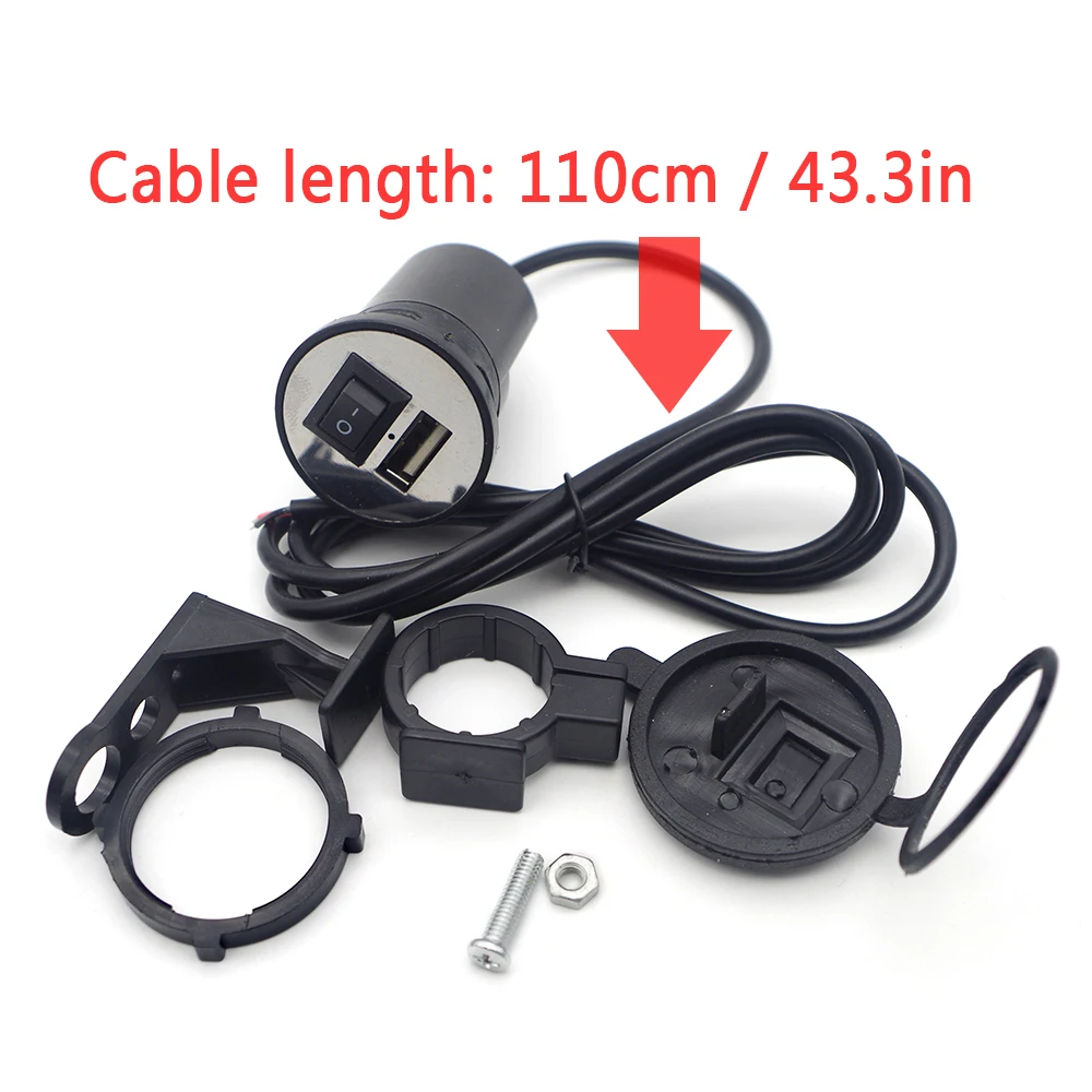 

Motorcycle Waterproof USB Adaptor Charger 2.1A Fast Charging Motorbike Accessories for Honda Hornet 750Nc Cafe Racer Cb 223 250