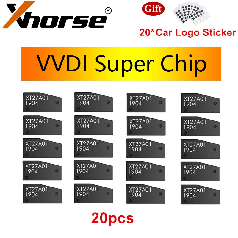 Купи 10/20/50 шт. транспондер Xhorse VVDI Super Chip XT27A XT27A01 Super Chip для ID46/40/43/4D/8C/8A/T3/47 для VVDI Mini Key Tool за 1,618 рублей в магазине AliExpress