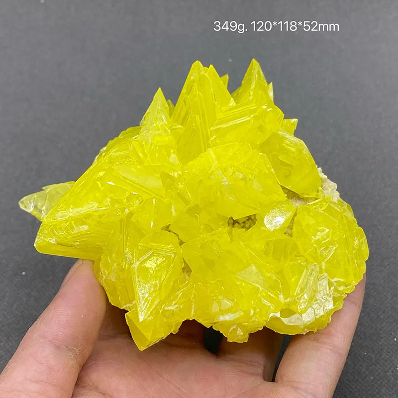 100% натуральный бирманский желтый серная руда образцы грубого хрустального