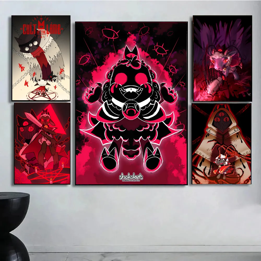 Постер из аниме культ овца бумажный плакат с принтом для дома гостиной спальни