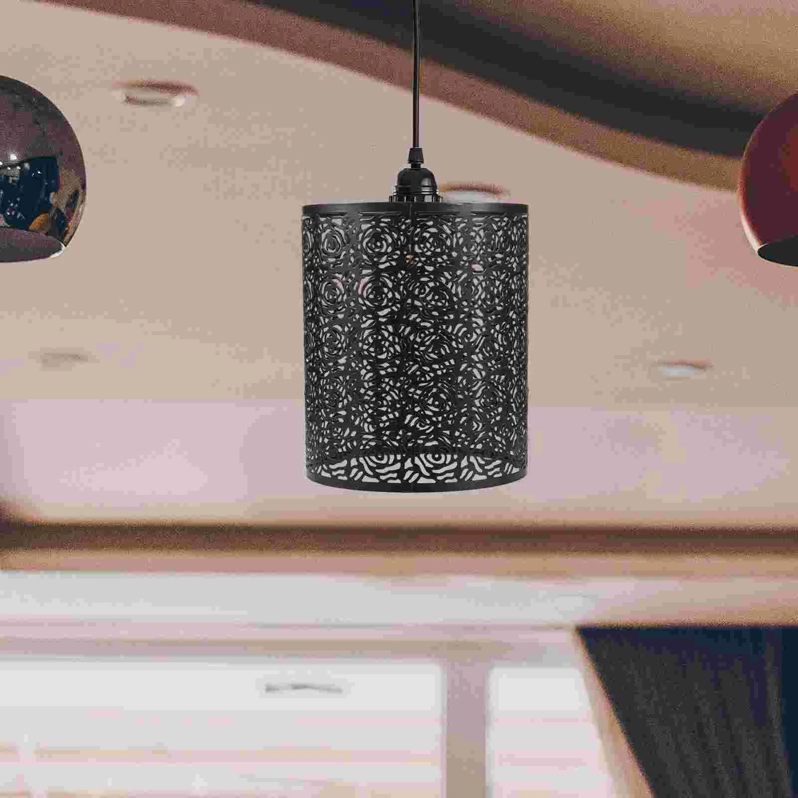 

Hollow-out Carving Lampshade Decorative Lampshade Cover Pendant Lamp Shade Household Lampshade