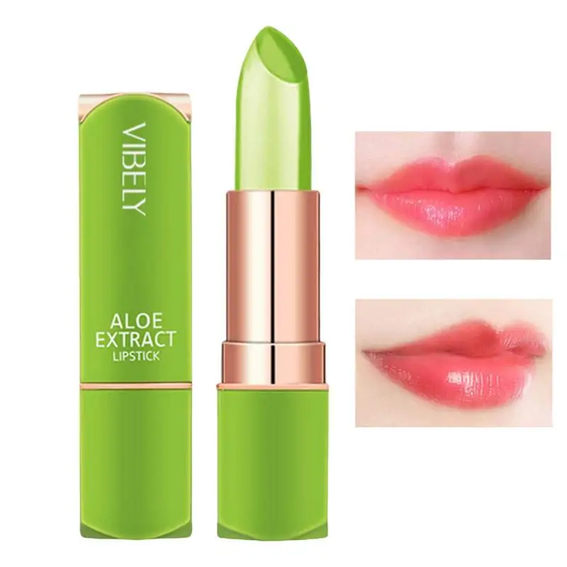 

Aloe Lipsticks Temperature Color Change Lip Care Lip Gloss Repair Moisturizing Lip Balm Aloe Lip Care Jelly Lipstick