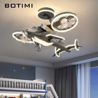 kids bedroom aircraft ceiling fan with lights creative cartoon fighter boys room electric fan light boy room ventilator lamp