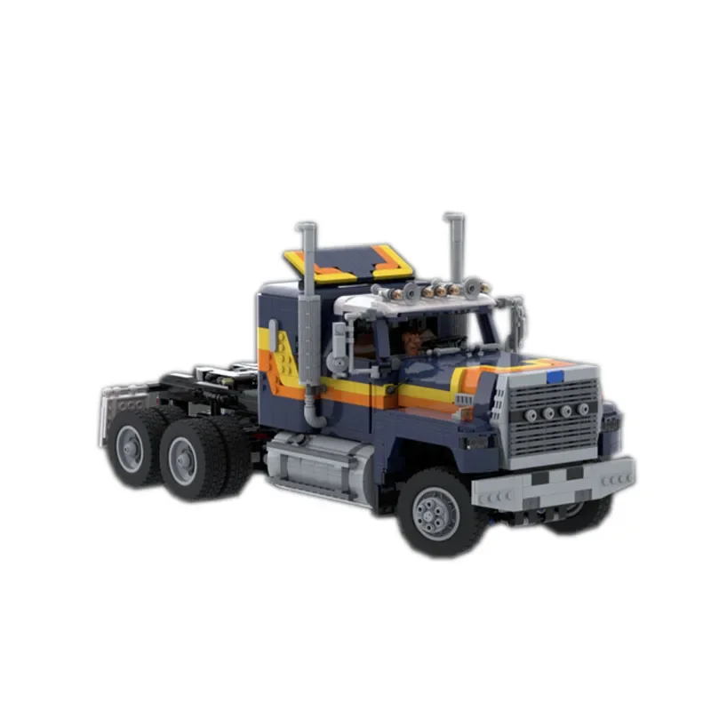 MOC- 198339 Грузовой транспортный грузовик 1:17 LTL9000 6x6 издание Sleeper строительный блок