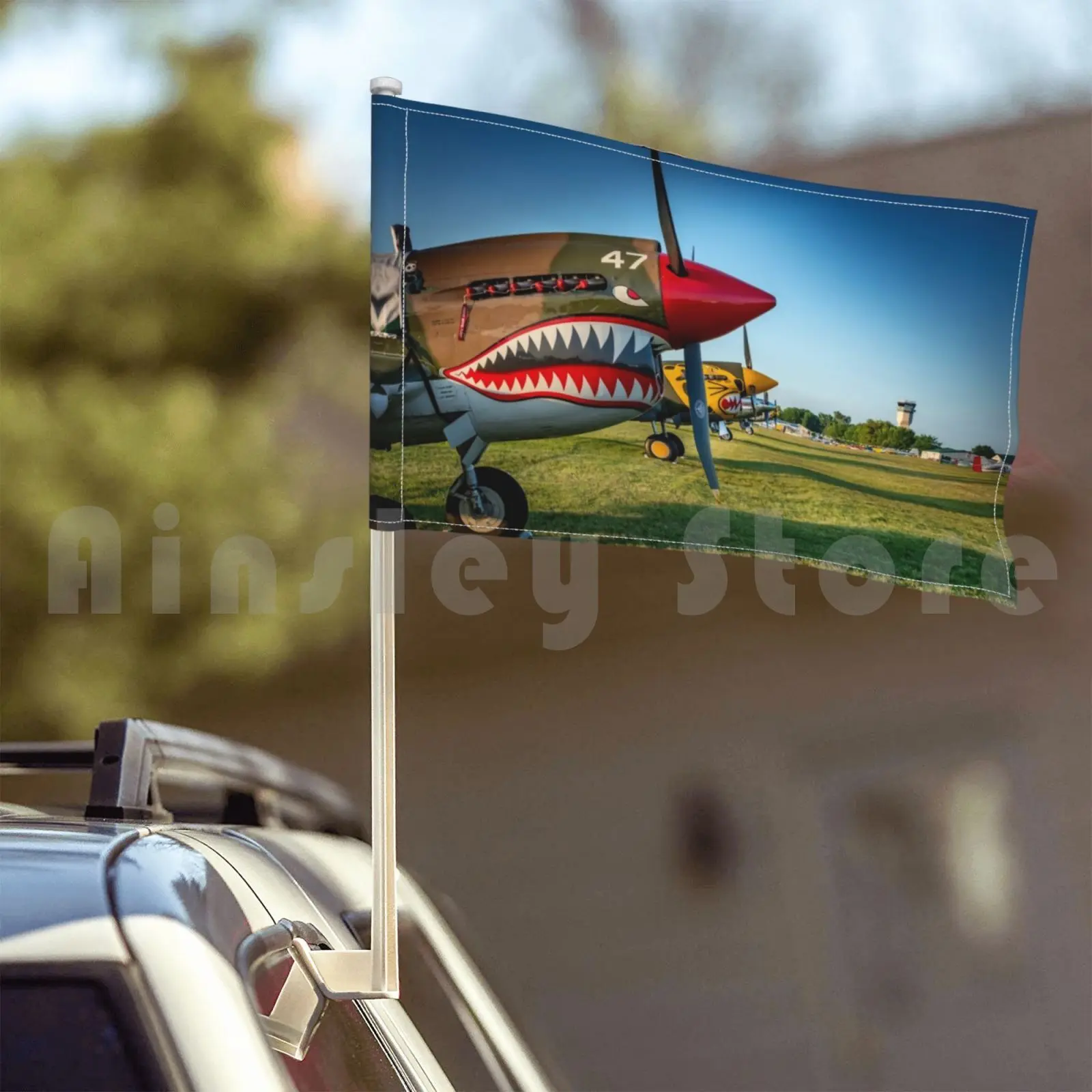 Летающий тигр уличный декор флаг Автомобильный самолет путешествия страсть