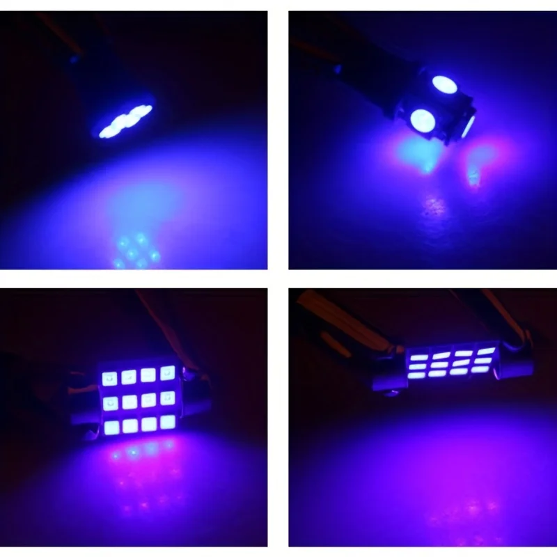Фото 12PCS/LOT Car LED Lights Kit For Auto Interior Dome Light License Plate Replacement Light Kit 5SMD/12SMD/8SMD LED Bulbs №2