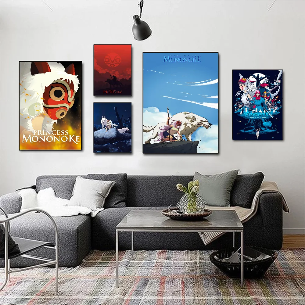 Мультфильм аниме девушка M-Mononoke H-Hime постеры липкие HD качество настенное