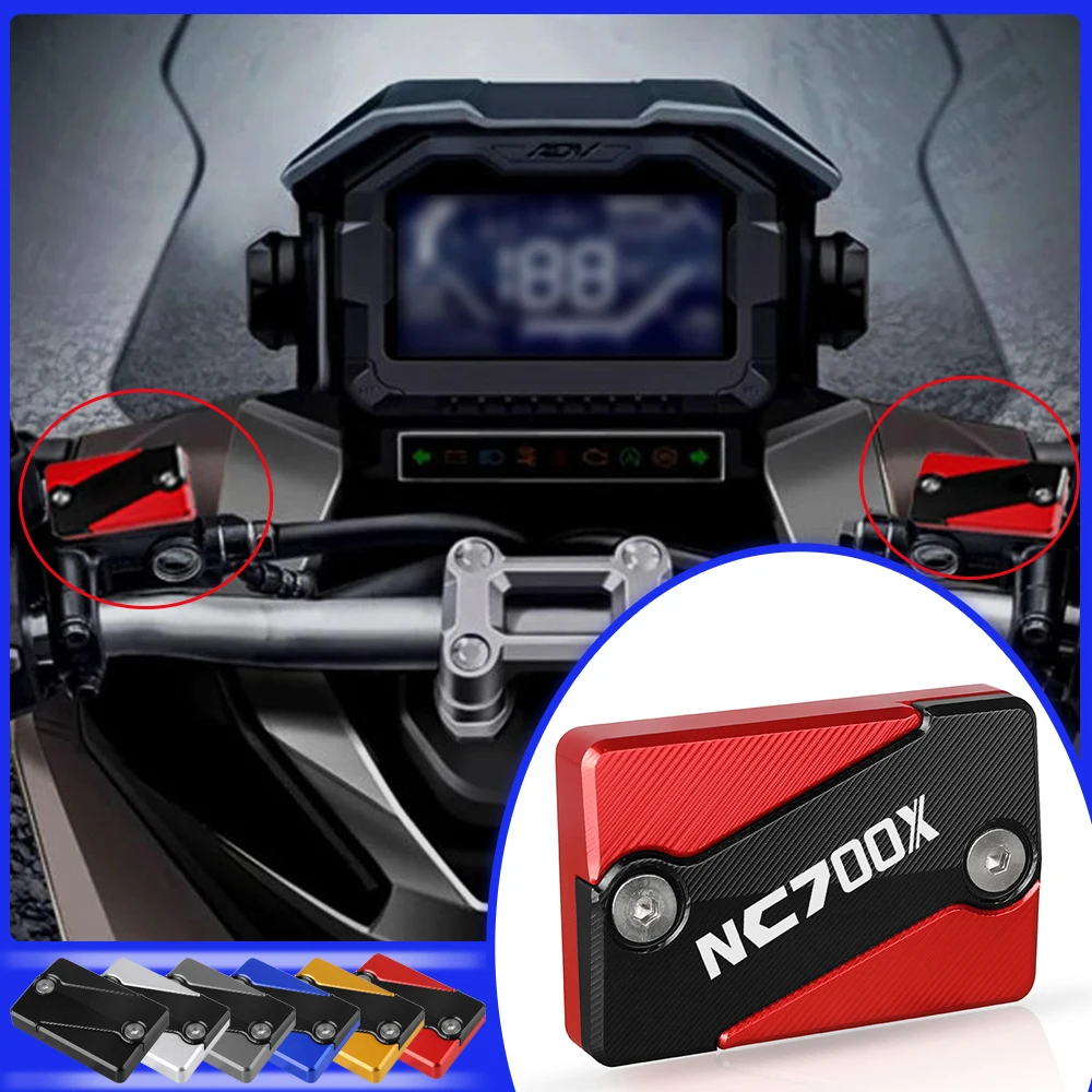 

CNC Motorcycle Accessories Front Rear Brake Fluid Reservoir Cap Decorative Cover For Honda NC700X NC700 NC 700 X 700X 2012 2013