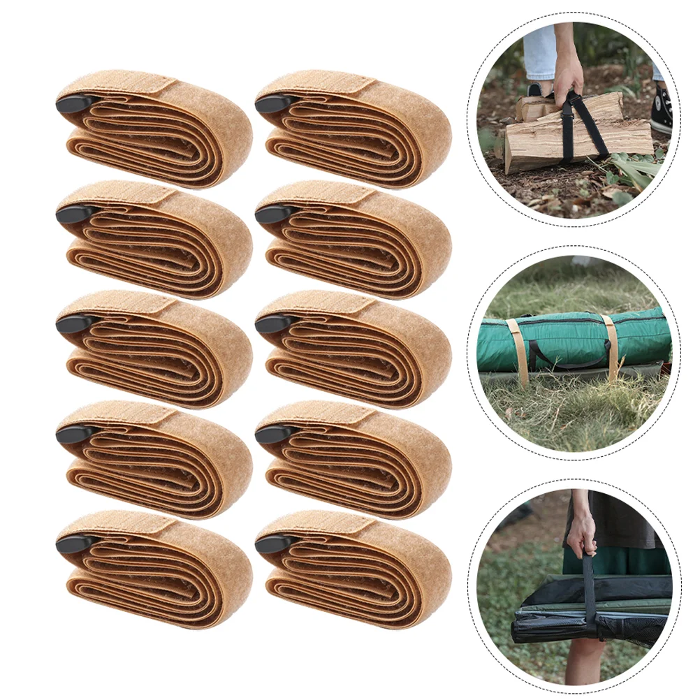 

10pcs Luggage Fixed Belts Camping Luggage Binding Belts (Random Color)