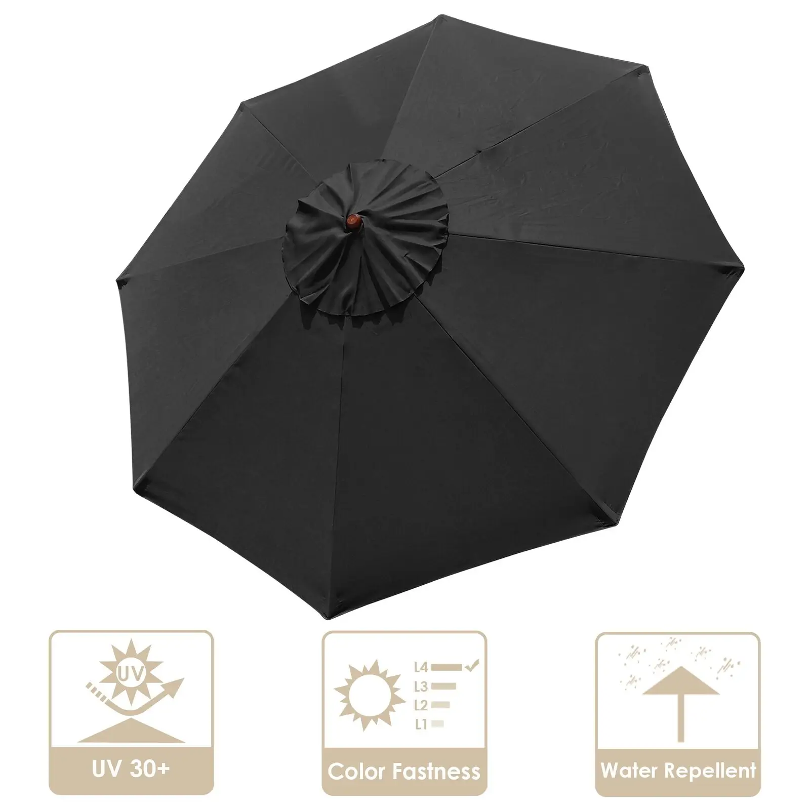 

10FT Universal Durable Umbrella Cover Replacement Fits 10ft Umbrella with 8ribs