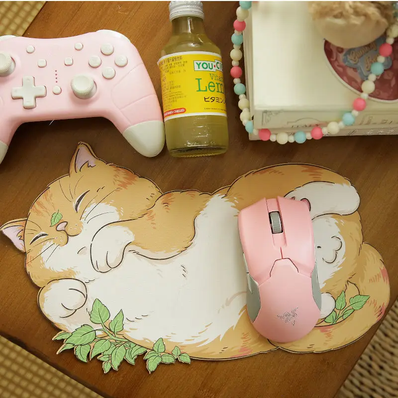 Коврик для мыши с милым котом девушек милые Мультяшные офисные компьютерные