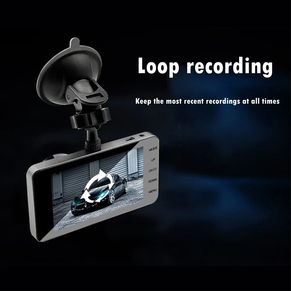 

Car Driving Recorder 1080p Front And Rear Cams Dashboard Camera Motion Detection Car Accessories High-quality Dash Cam