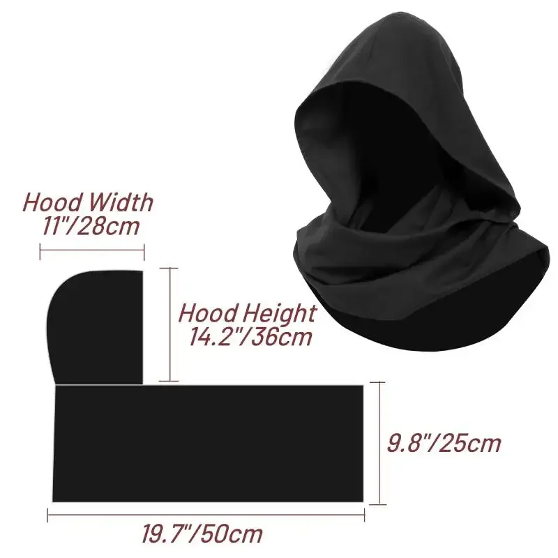 WENAM льняной капюшон для мусульман винтажная накидка Rogue аксессуар костюма