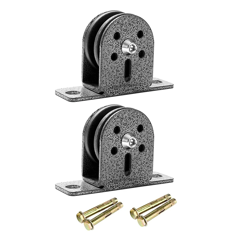 

New-2 PACK Fitness Bearing Pulley U-Grooved Silent Pulley For Lifting Workout DIY Equipment Gym Cable Home Gym Accessories