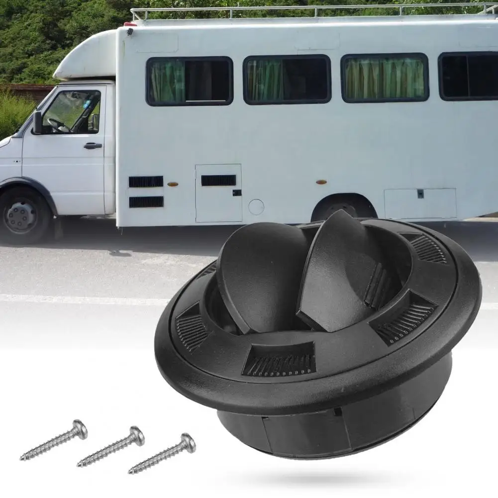 

Automobile Universal 75mm Air Conditioning Outlet Dia Black Round Screws Bus Dashboard Air Vent Motor Homes Tool for RV