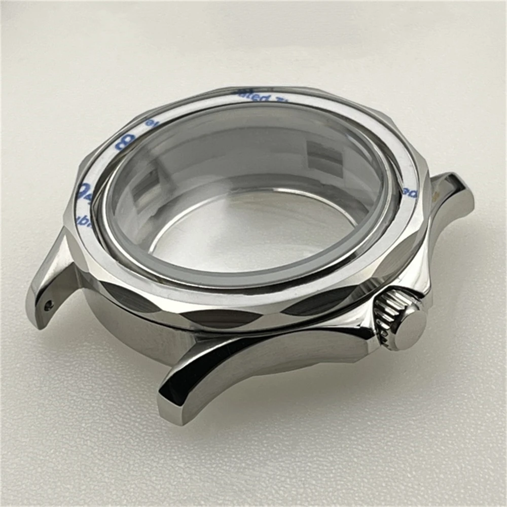 NEW Convex Mirror Arch Glass Watch Case NH35 42mm Stainless Steel Waterproof Case For NH35A/NH36/4R35A/4R36A Movement 31mm Dial