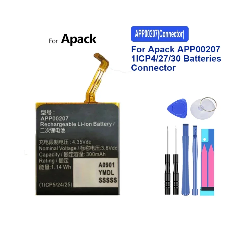 Аккумулятор 300 мАч для разъема аккумуляторов Apack APP00207 1ICP4/27/30