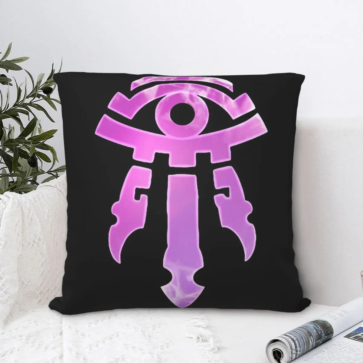 

Arcane Mage Icon Декоративная Подушка Чехол World of Warcraft игровой рюкзак Cojines наволочки DIY Печатный многоразовый для домашнего декора