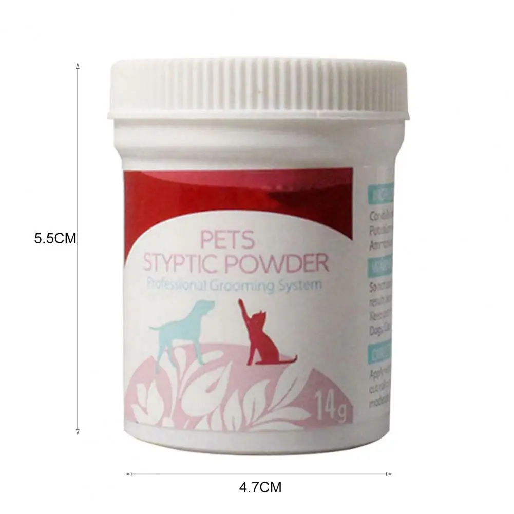 

Styptic Powder Powder 14g Safe 14g/Bottle For Dogs And Cats Blood Stopper Puppy Home Profession Aid Supplies Traumatic Hemostati