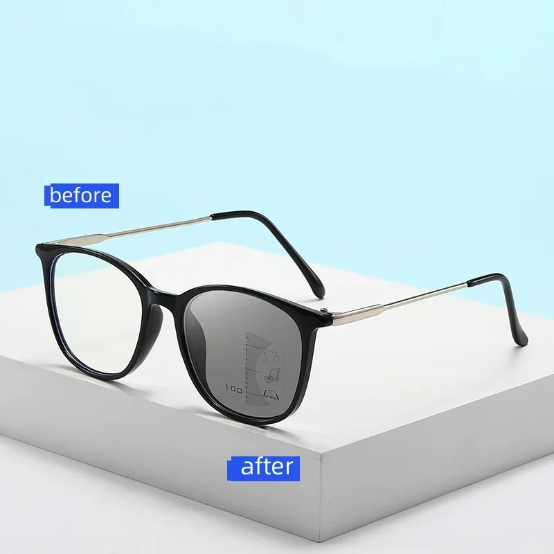 Новые стильные фотохромные мультифокальные очки для чтения мужчин и женщин в