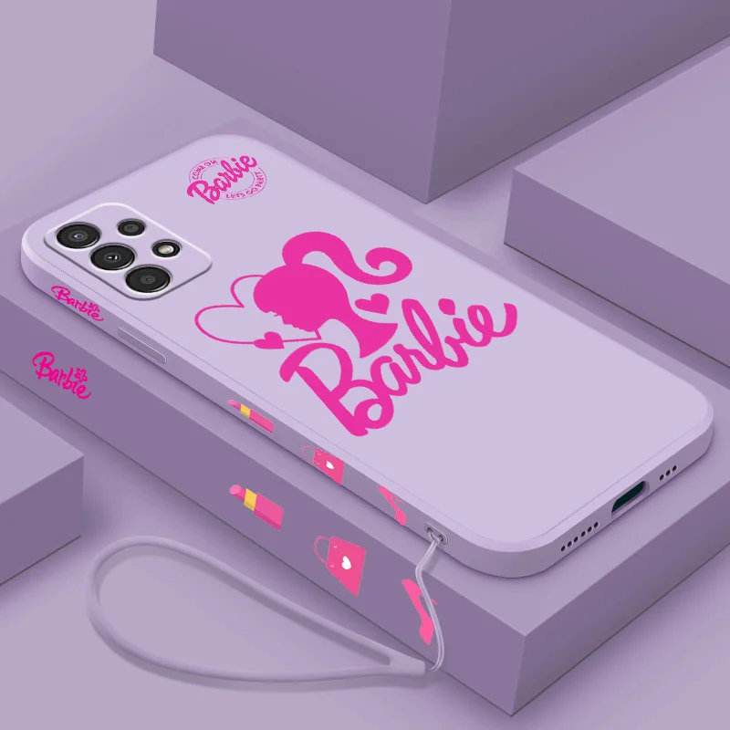 Модный чехол для телефона девочек B-Barbie D-Doll Samsung A 02 03 13 14 22 23 24 32 33 34 52 53 54 72 73 Lite с