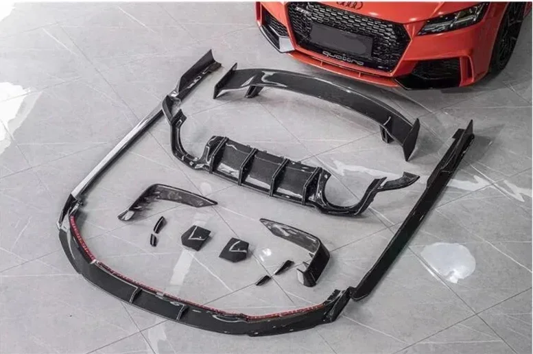 Передний бампер из настоящего углеродного волокна задний спойлер диффузор