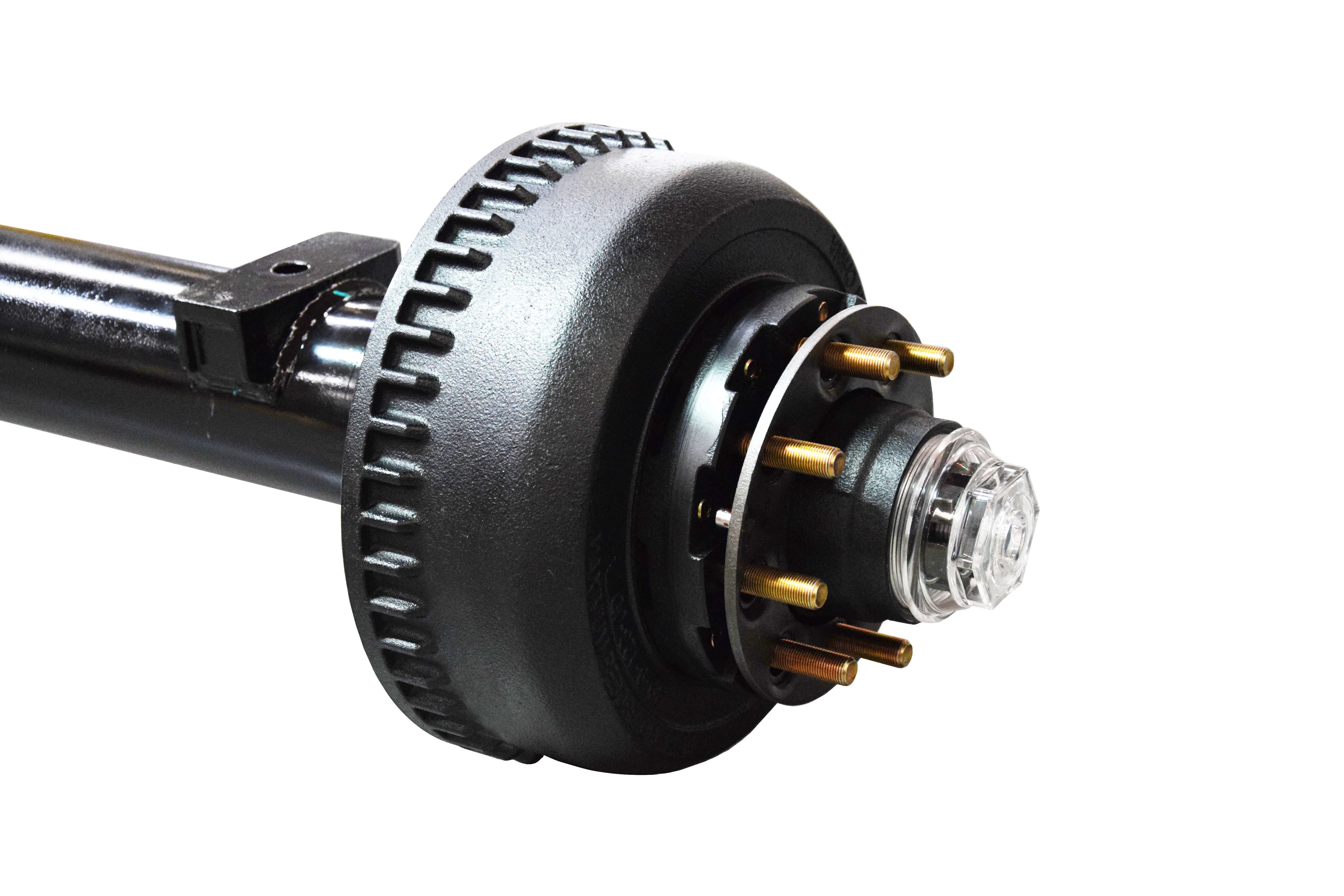 Тяжелая электрическая тормозная ось прицепа с листовыми пружинами и U-образными