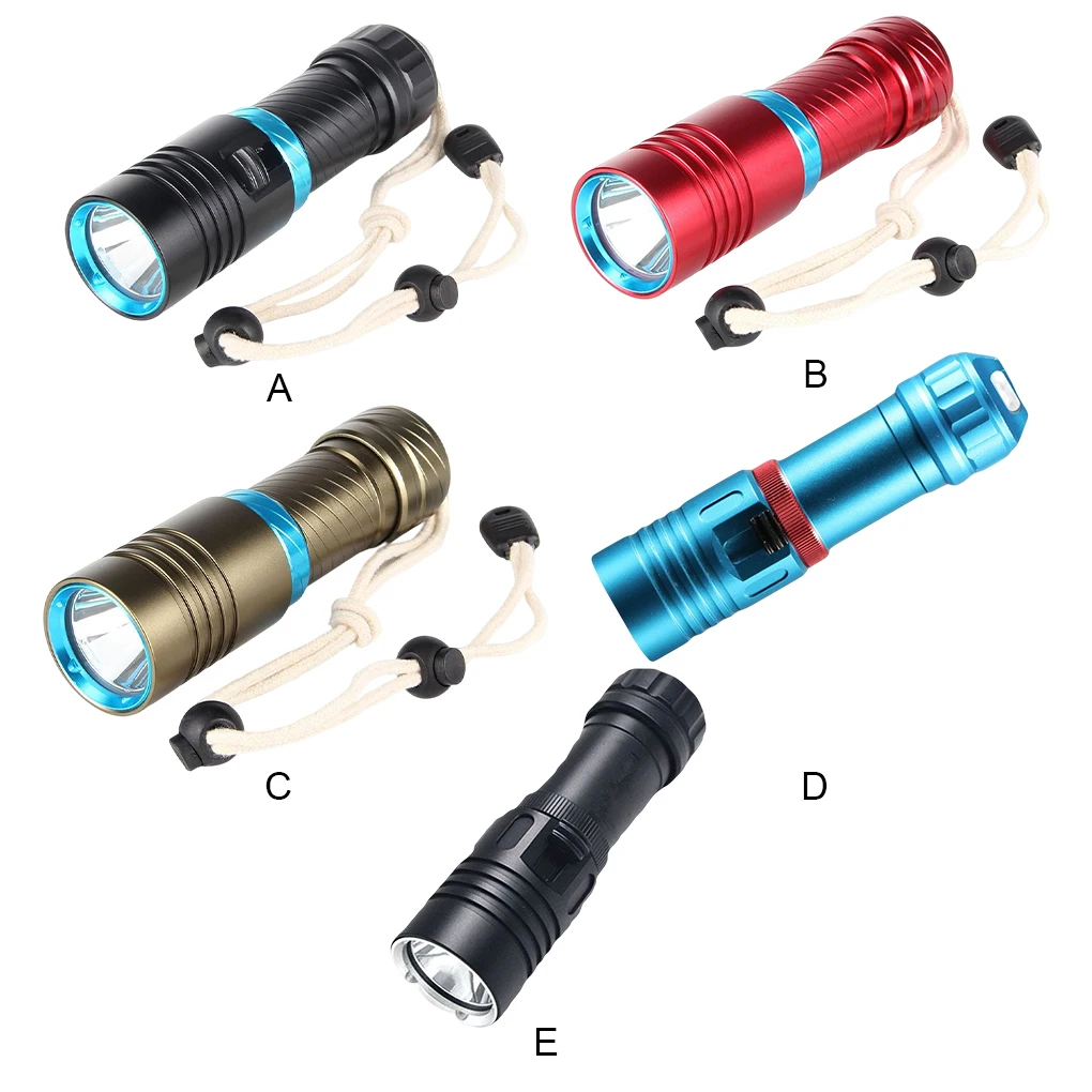 

Diving Flashlight Waterproof Bright Flashing Underwater Lamp Outdoor Sports Lamp Night Camping Riding Lighting Torch