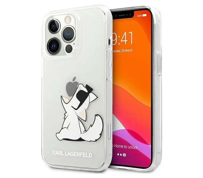 Чехол CG Mobile Karl Lagerfeld PC/TPU Choupette Fun Hard для iPhone 13 Pro Max цвет Прозрачный | Мобильные