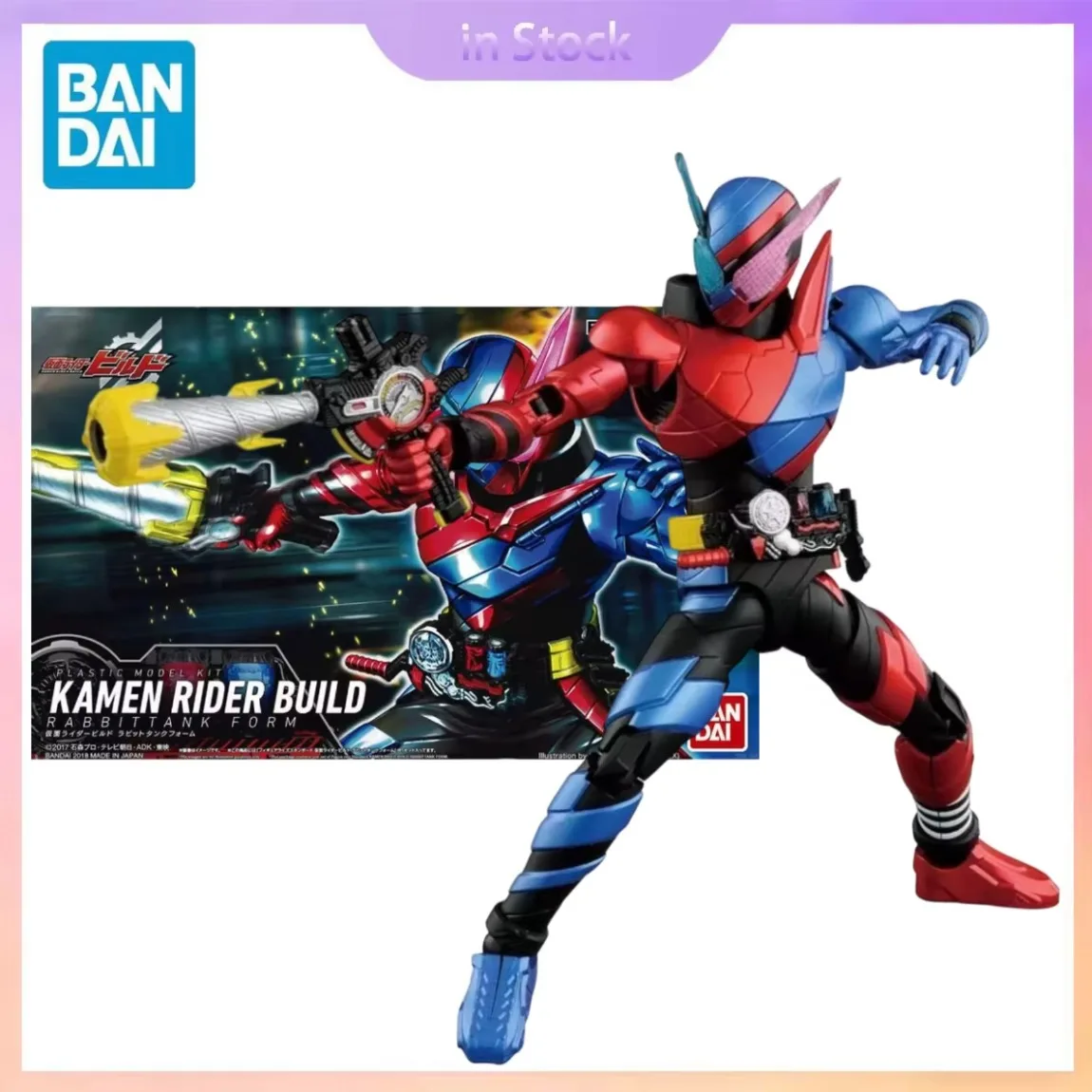 Фото Оригинальная фигурка Bandai в наличии: стандартная фигурка Камен Райдер Билд Раббитанк, коллекционная аниме-фигурка, наборы для сборки моделей. №1