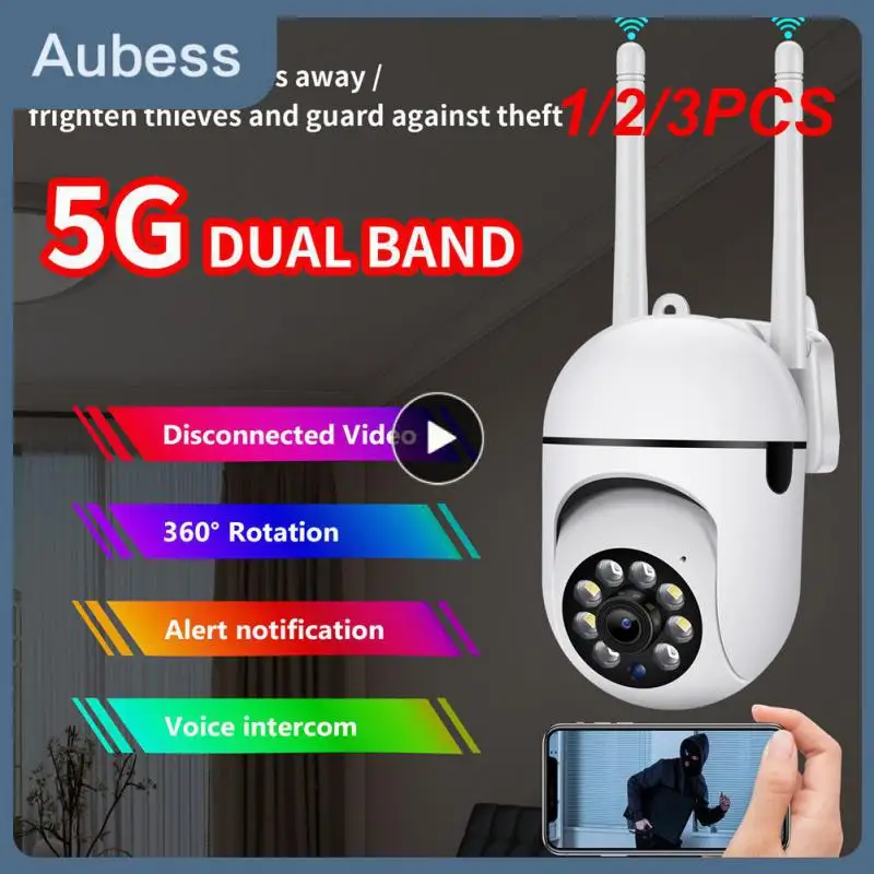 

1/2/3PCS Tuya/YCC365 PLUS APP Wireless IP Camera 2MP Outdoor Street WIFI Motion Detection Camera AI Auto Tracking CCTV