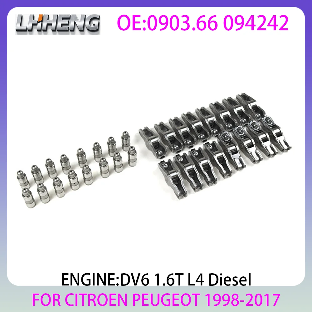 Фото Гидрокомпенсатор клапана двигателя DV6 для CITROEN C2 C3 C4 C5 PEUGEOT 206 207 MINI 1.6L 1.6 L T L4 Diesel 98-17 0903.66 №1