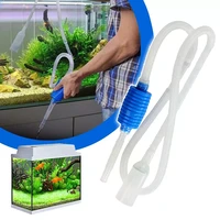aquarium siphon fish tank syphon vacuum cleaner pump semi automatic water change changer gravel water filter semi automati