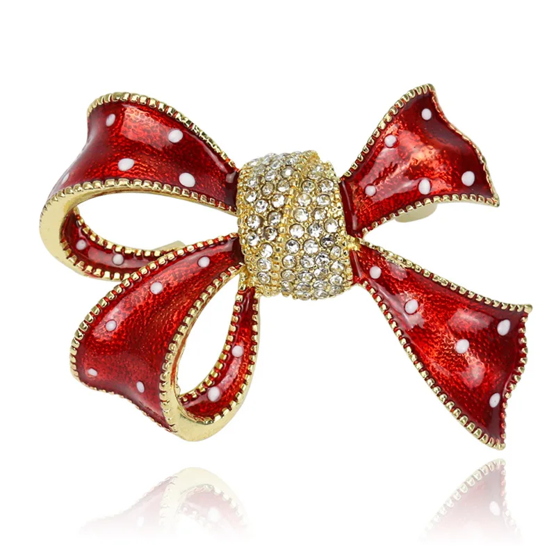 

Женская металлическая брошь в виде цветка, с бантом