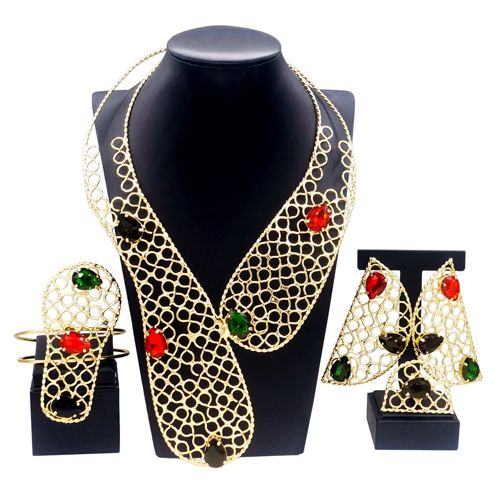 Yulaili модное Золотое многоцветное бриллиантовое Дешевое женское серебряное