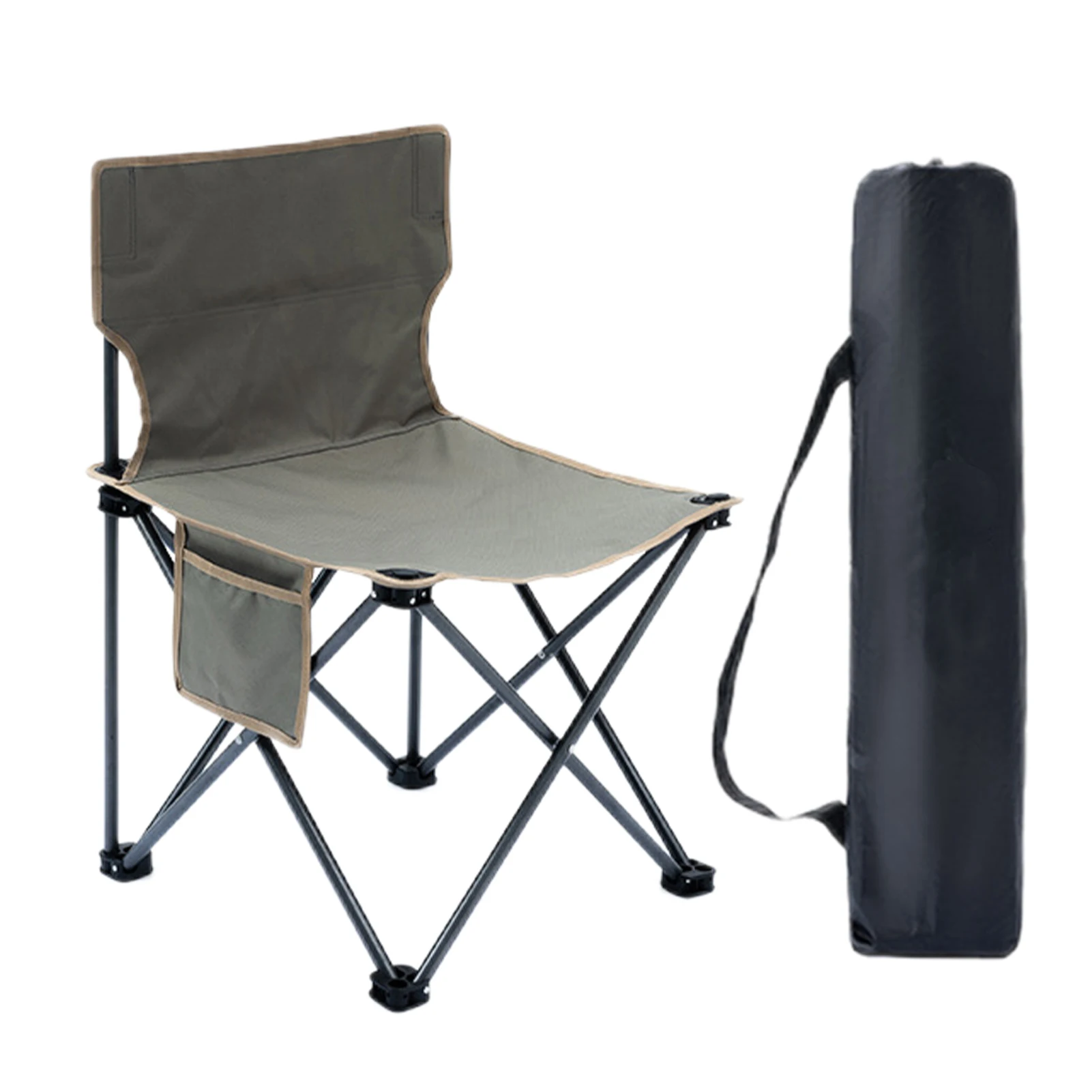 

Folding Camping Chair Portable Beach Chair With Cup Holder Storage Bag Outdoor Picnic Fishing Chair Ultralight Camping Chair
