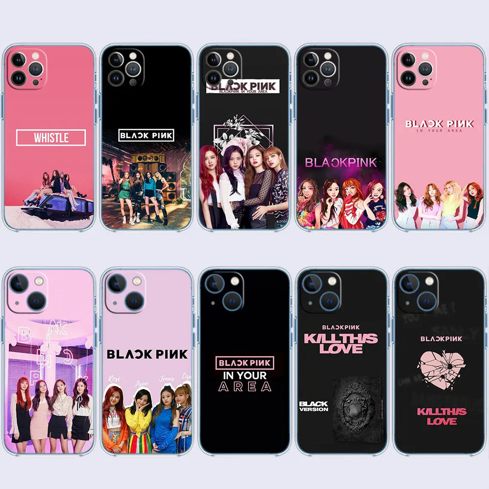 B-BLACKPINK Case for Moto G72 G71 G24 G73 G31 G34 G32 E40 E30 E22I E22 E20 E13 E7 G04 G6 G7 Play Plus Power