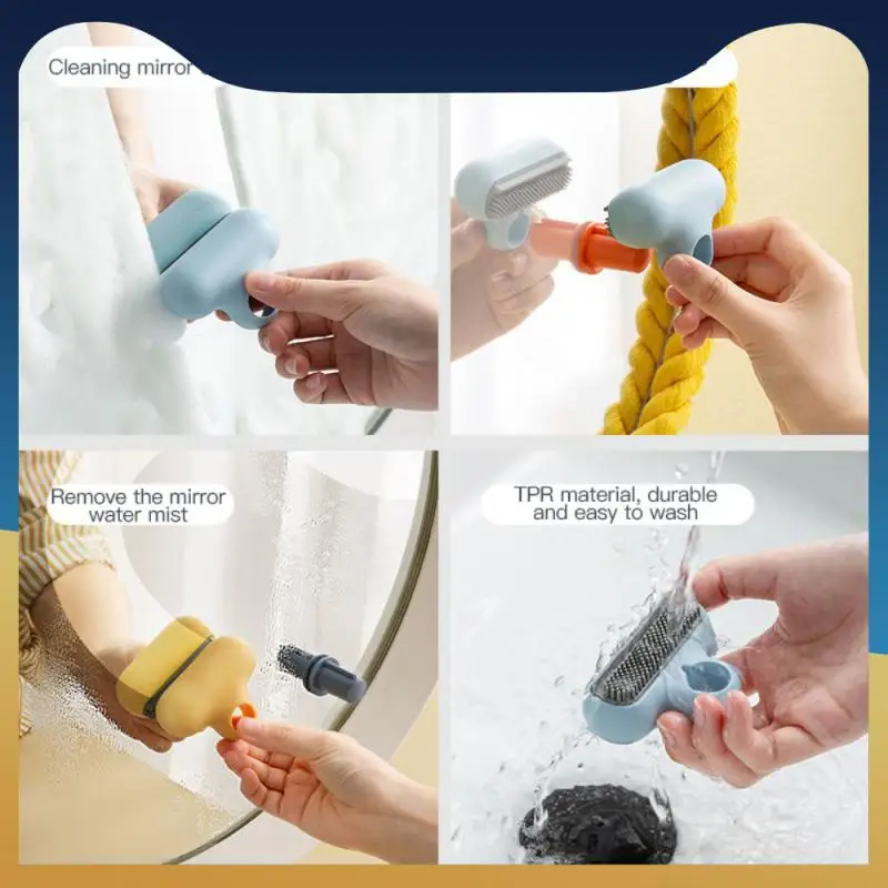 

Bathroom Mirror Cleaning Brush Can Be Washed Mirror Repeatedly Mirror Wiper With Small T Mirror Wipe Wiper Wall Suction Cleaner