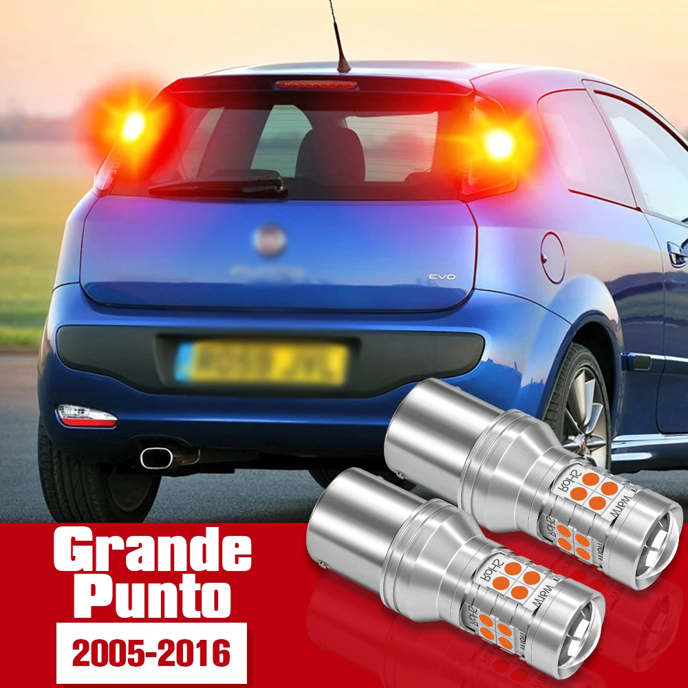 

2pcs Brake Light Accessories LED Bulb Lamp For Fiat Grande Punto 2005 2006 2007 2008 2009 2010 2011 2012 2013 2014 2015 2016