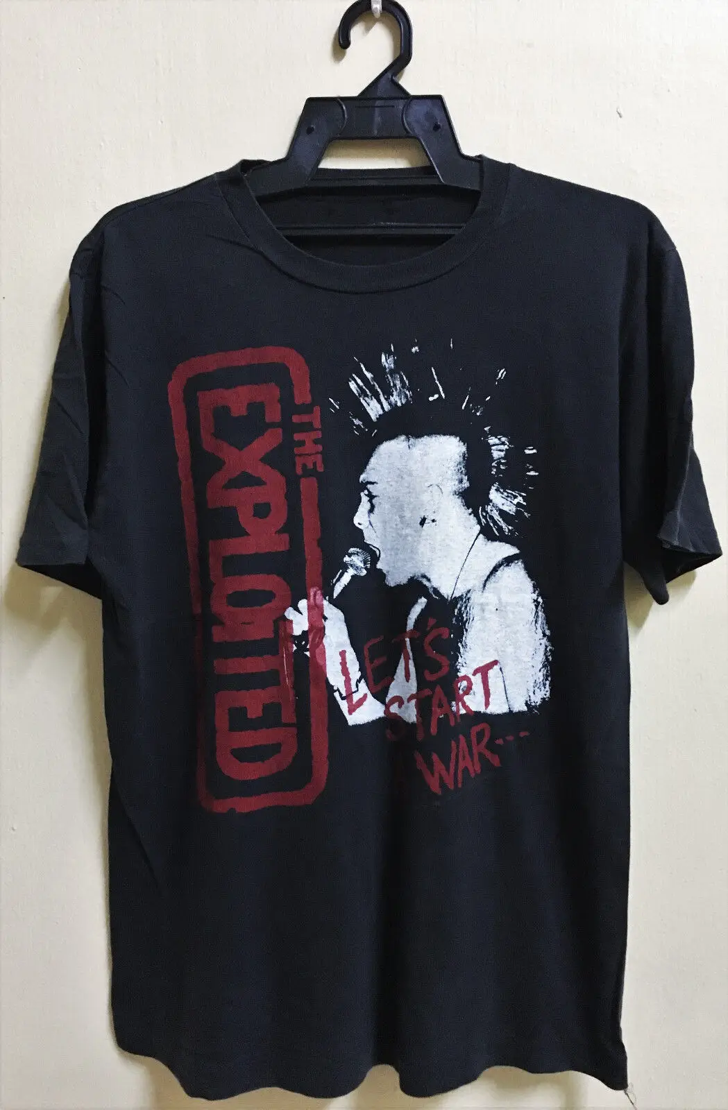 Винтажная промо-футболка 80s 1983 THE EXPLOITED PUNK ROCK HARDCORE TOUR концерт GBH