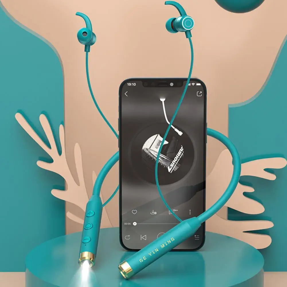 

Bluetooth-наушники с шейным ободом и сабвуфером