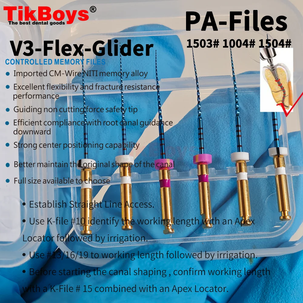 Стоматологические эндодонтические файлы Glide Path 1302, 1602, 1902, 3125 мм, роторные эндофайлы, инструменты для корневых каналов (art.: 3920dc1767bef) - 3920dc1767bef