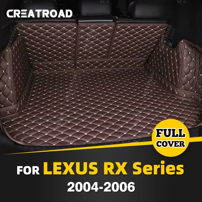 

Автомобильный коврик для багажника с полным покрытием для LEXUS RX 2004-2006 05, кожаный автомобильный коврик для багажника, подкладка для груза, защитные аксессуары для интерьера