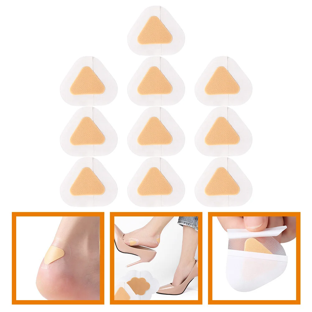

10 Pcs Big Shoes Heel Grips Womens Insoles Blister Stickers Prevention Feet Inserts Pads Protectors High Comfort Women's Toe