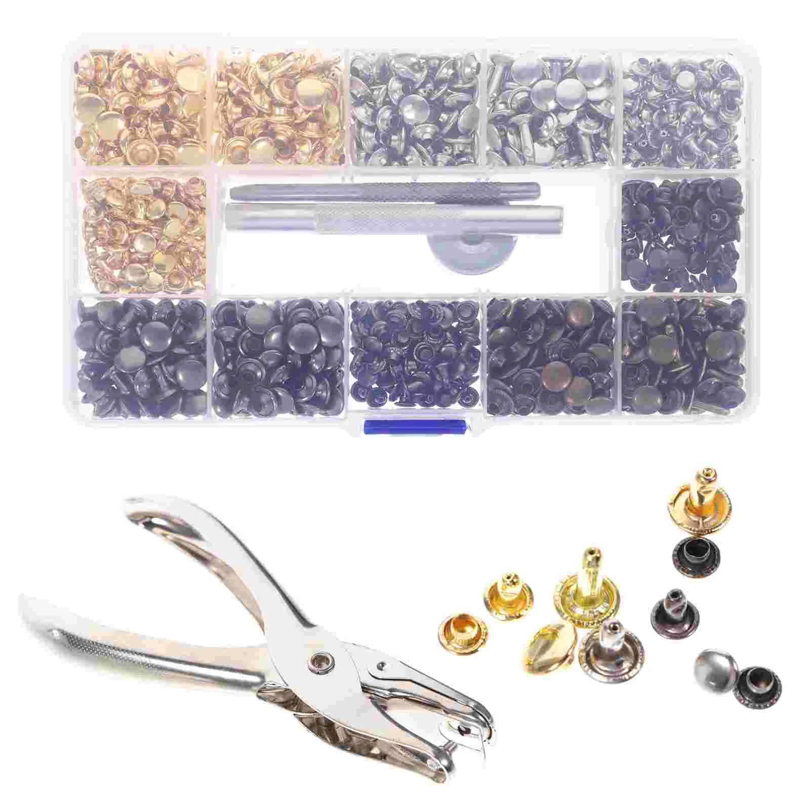 

Tooling Kit Rivet Set Punk Spikes Decorate Clothing Iron Rivets Accessories