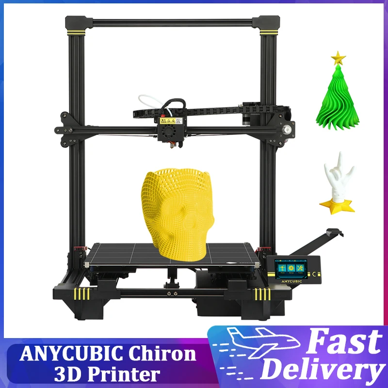 

ANYCUBIC Chiron 3D Printer 400x400x450mm TFT Touchscreen Ultrabase Platform Titan Extruder Auto-leveling Resume Printing DIY 3D